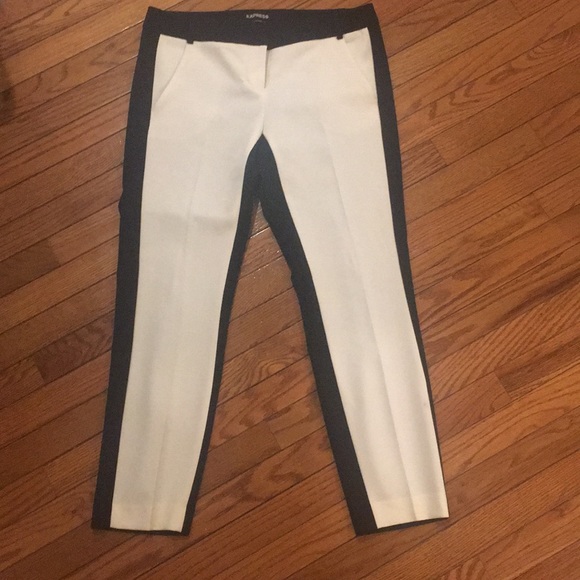 Express Pants - Express: two tone zip front trouser Express Pants - Express: two tone zip front trouser